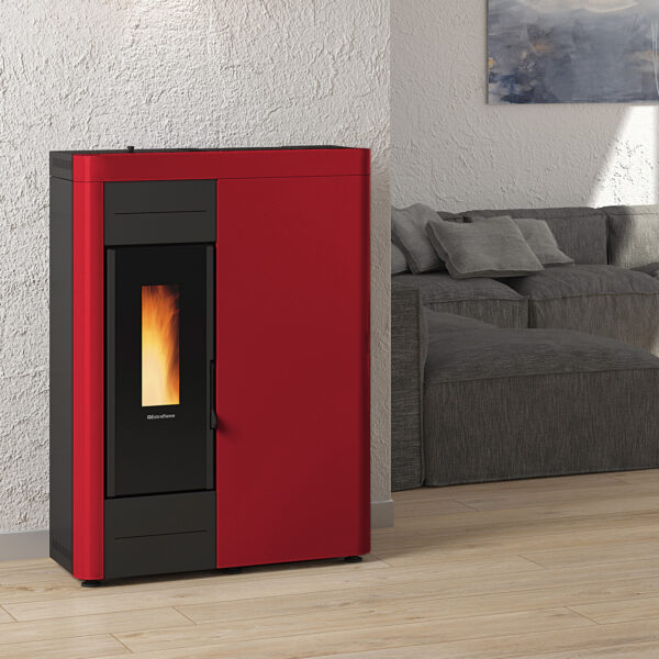 Extraflame Virna Idro 16 Wasserführender Pelletofen Bordeaux