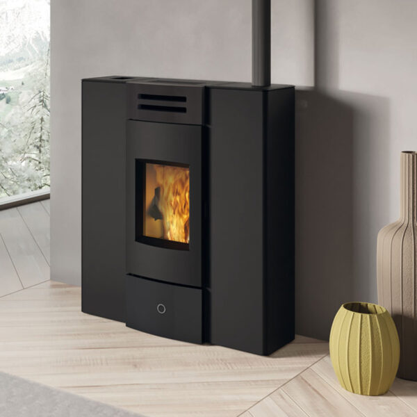 EK63 Dub 100++ Pelletofen Keramik schwarz