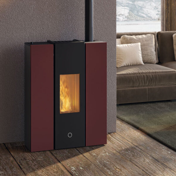 EK63 Gotha 70 Evo Pelletofen Stahl bordeaux