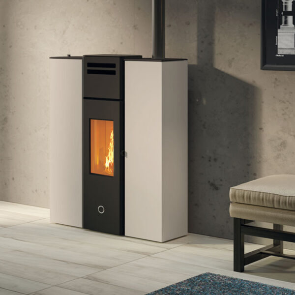 EK63 Cell 80+ Evo Pelletofen Stahl taubengrau
