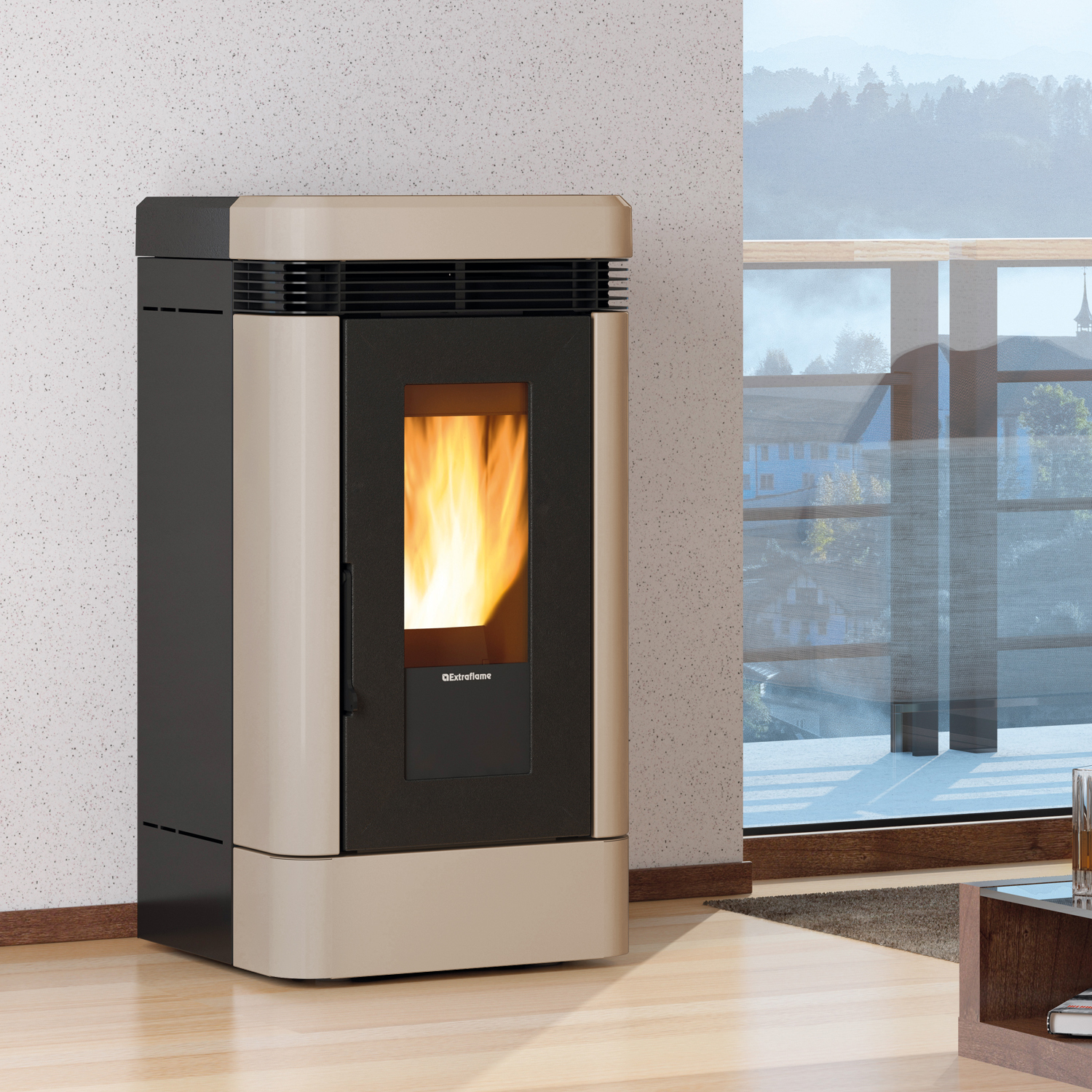 Extraflame Lucia Plus Pelletofen Tortora
